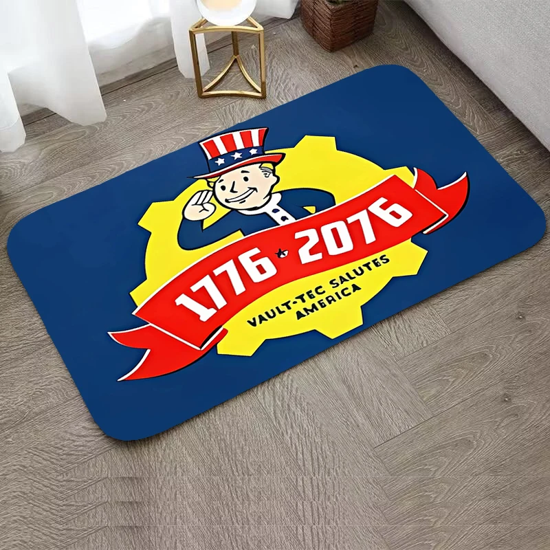 Children Room Mat Vault Tec Home Decoration Washable Non-slip Kitchen Rug Entrance Doormat Floor Mats Rugs Anime Carpet Custom