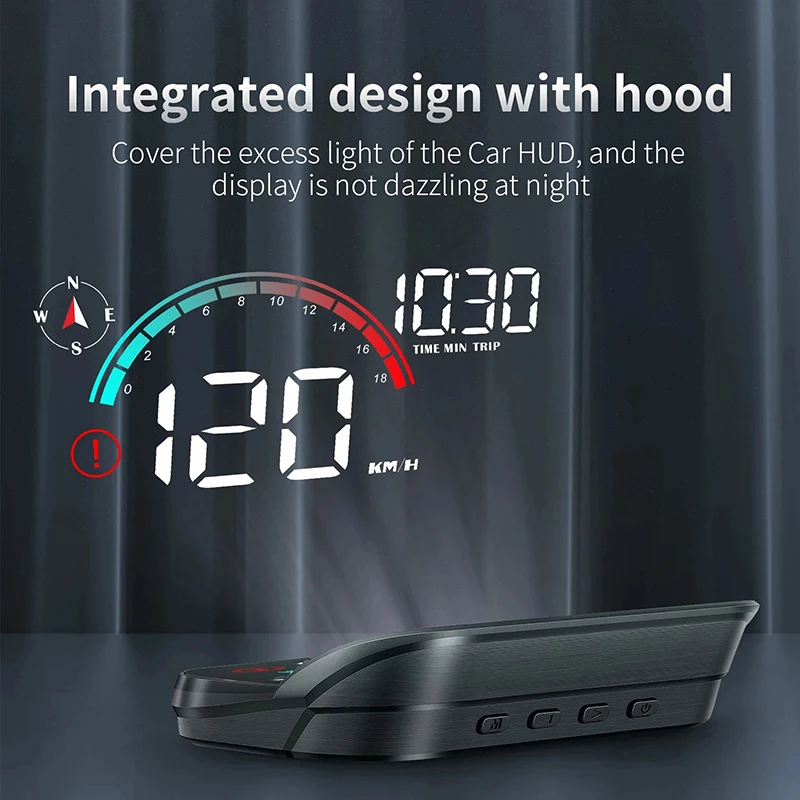 2026 New M22 GPS HUD Head Up Display Universal Digital Speedometer LCD Projection On Glass Car Speed Meter Windshield Projector