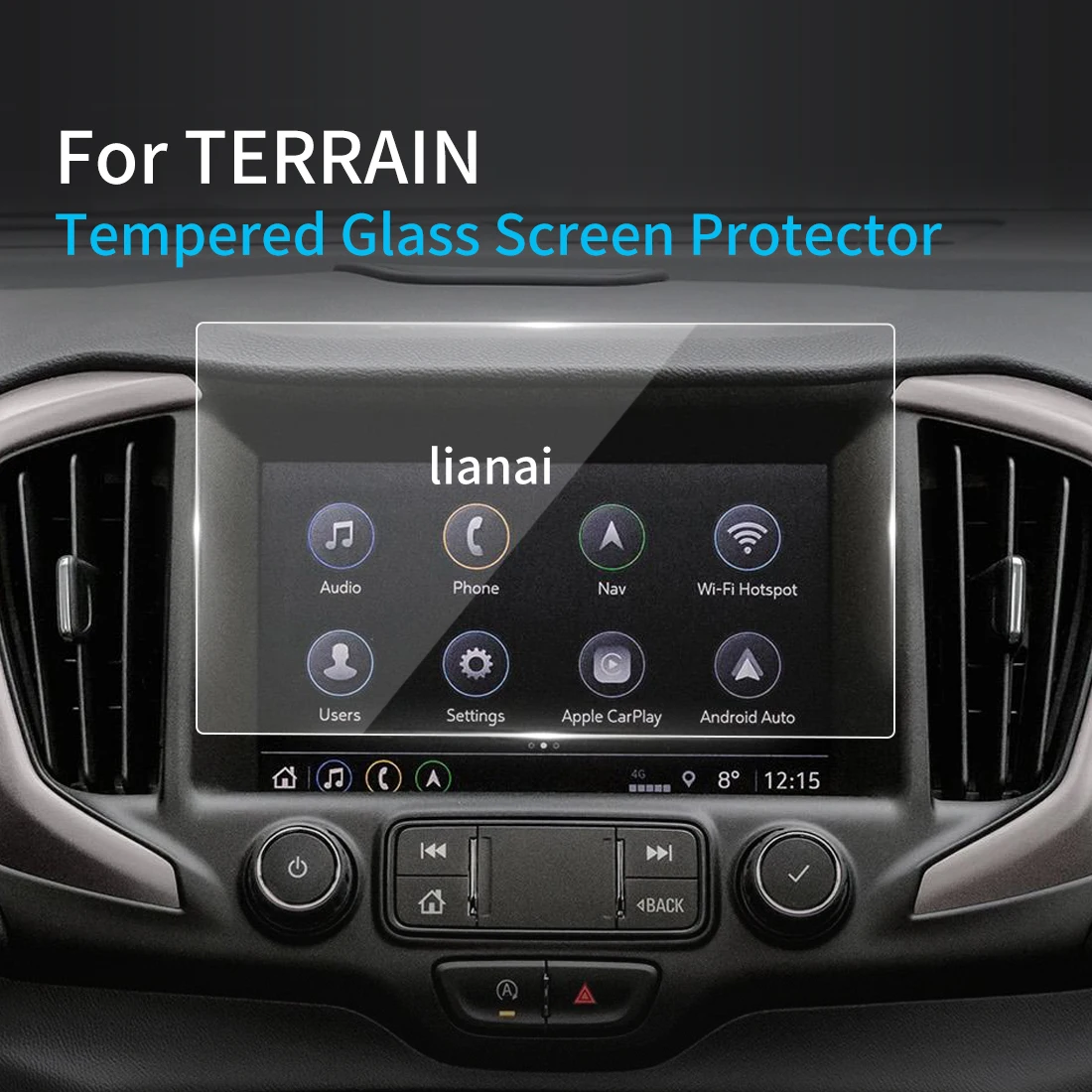 For GMC TERRAIN 2024 Screen Protector Display Tempered Glass Protective Film Carplay Media Video Car Vehicle Interior Accessorie