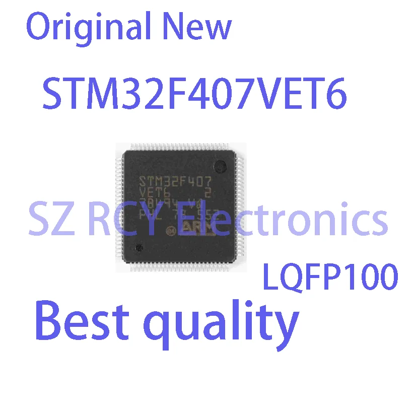 

(5-20 pcs)new STM32F407VET6 STM32F407 LQFP100 ARM Cortex-M4 32-bit microcontroller MCU chip