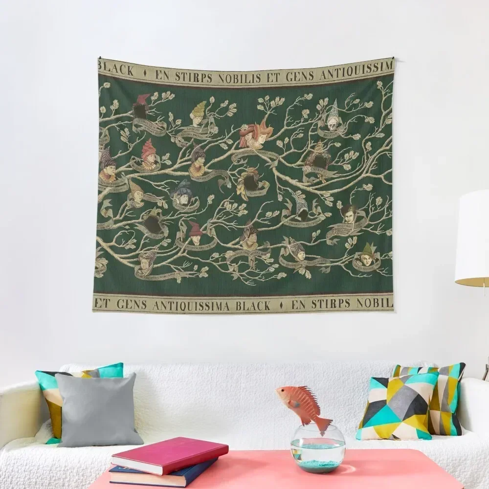 Noble House of Black Family Tree Tapestry Funny Wallpaper Things To The Room Wall Tapestries Tapestry