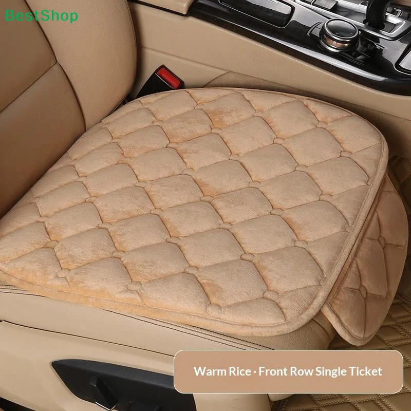 ❄Plush Velvet Car Seat Cushion,Non-Slip Back Seat Pad Cover for Winter,Universal Fit Car Interior Accessory