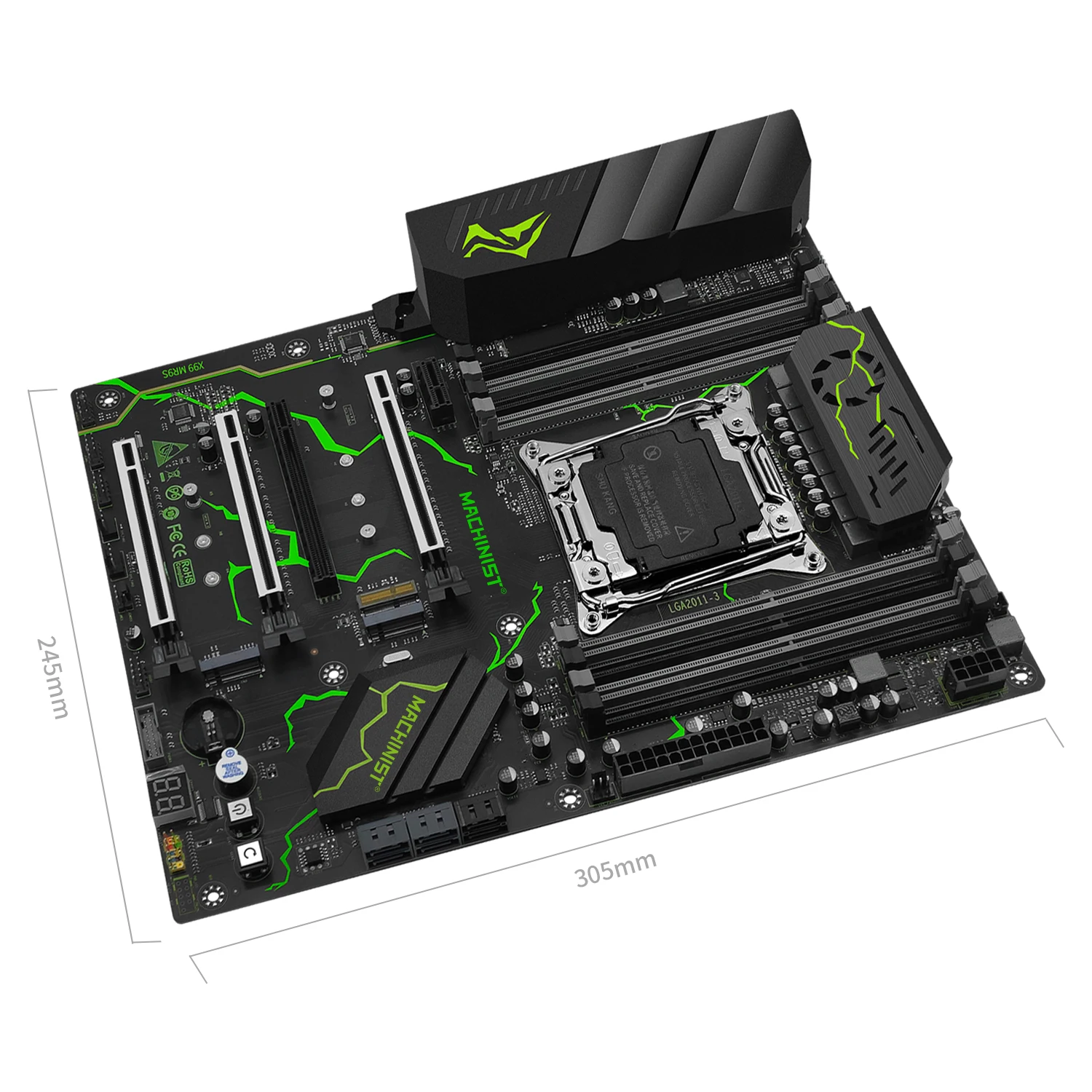 MACHINIST MR9S X99 материнская плата с поддержкой LGA 2011-3 Xeon E5 2640 2666 2667 2670 V3 V4 процессор DDR4 ECC NON-ECC память NVME M.2