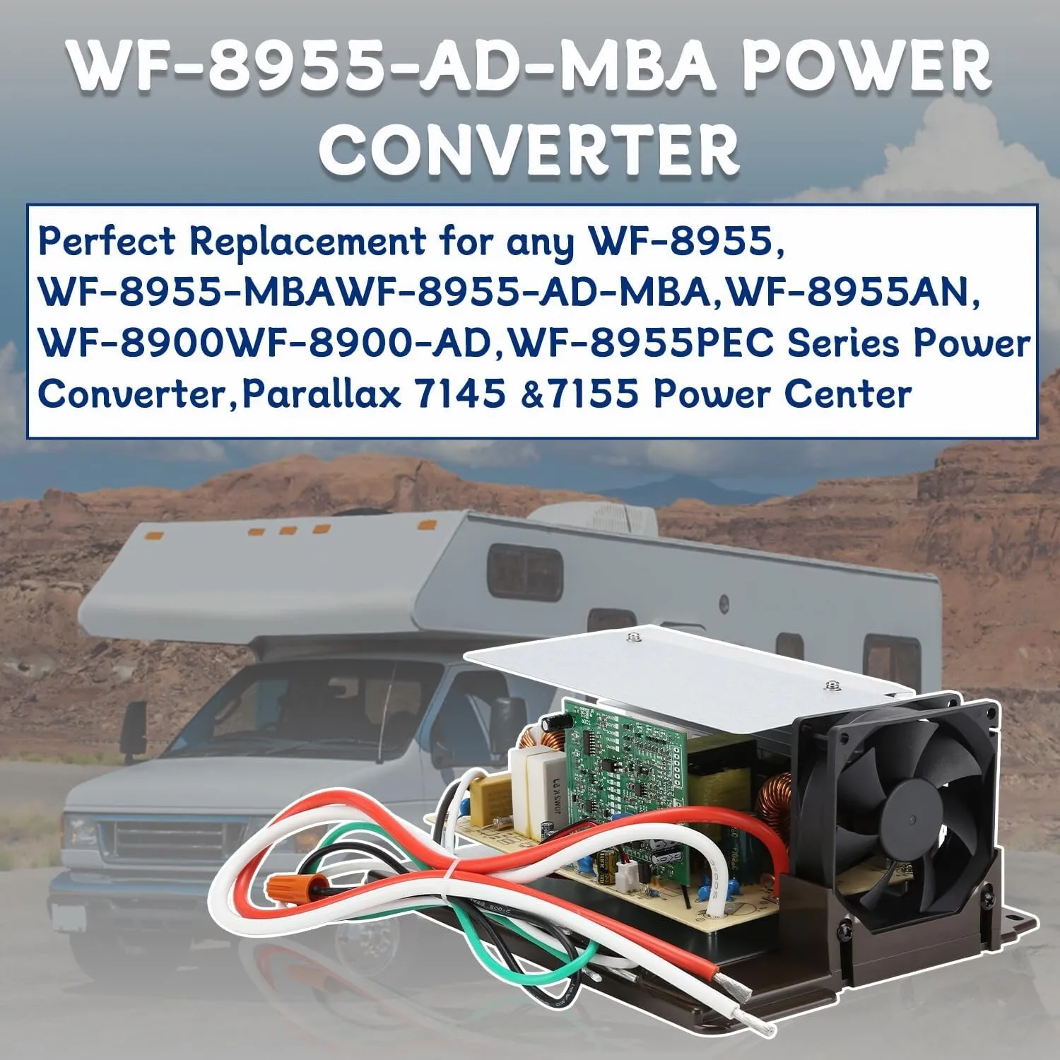 WF-8900WF-8900-AD RV WF-8955-MBA 12 فولت تيار مستمر محول 55 أمبير اللوحة الرئيسية الجمعية استبدال وحدة PRC-1033