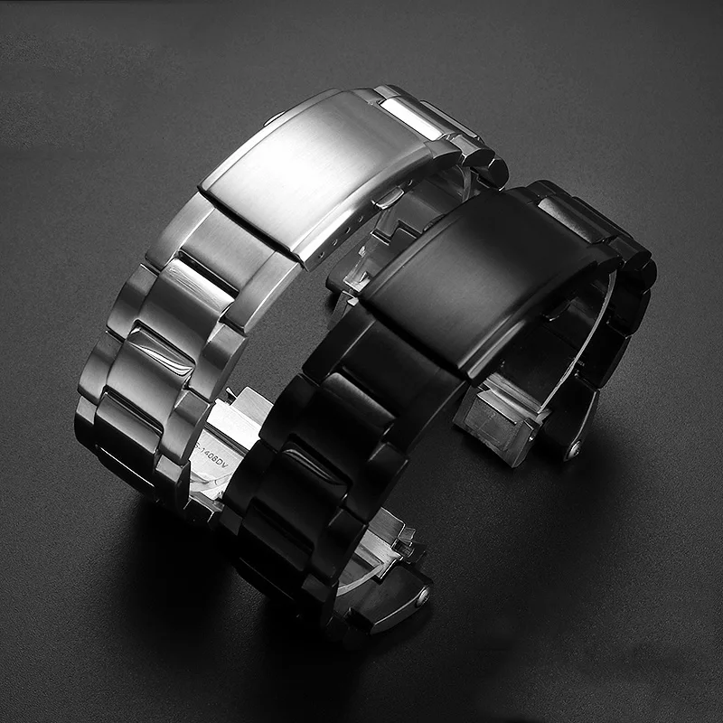 Convex Solid Stainless Steel Watch Strap For Casio watchband G-SHOCK GST-B400 Men Metal Modified Wrist Band Bracelet Accessories