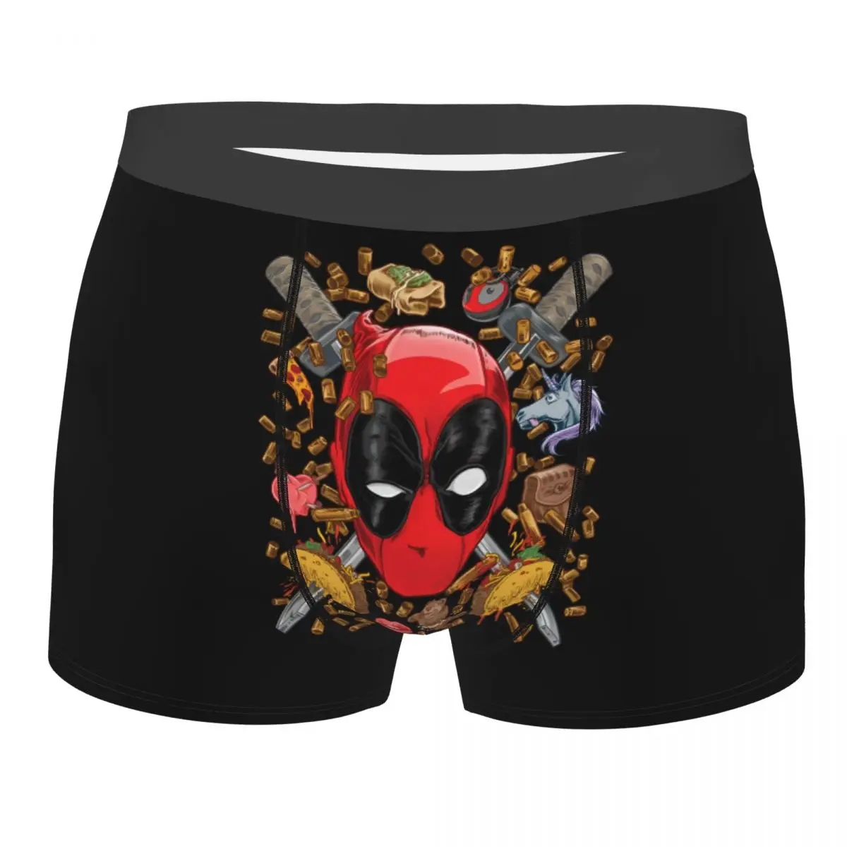 

Custom Deadpool Underwear Men Breathable Boxer Briefs Shorts Panties Soft Underpants For Male