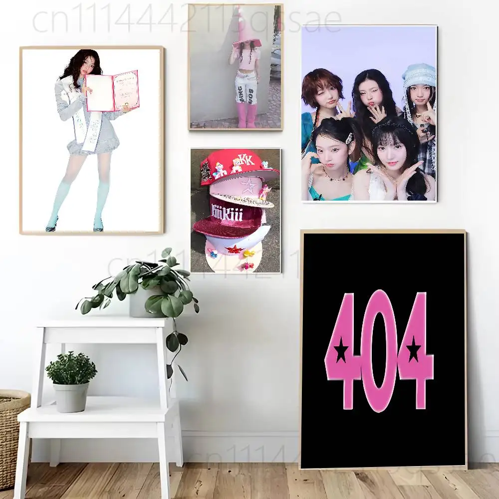 K-KiiiKii Why K-KiiiKii EP Poster Self-adhesive Art Waterproof Paper Sticker Coffee House Bar Room Wall Decor