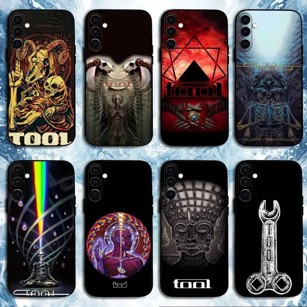 

Music T-Tool Band Rock Phone Case For Samsung Galaxy A73,A72,A71,A70,A53,A52,A51,Others Soft Black Shell