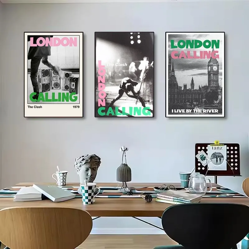 70s British Punk Band The C-Clash Music Lyrics Aesthetic Retro Poster HD Printed Canvas Painting Wall Pictures Home Decor