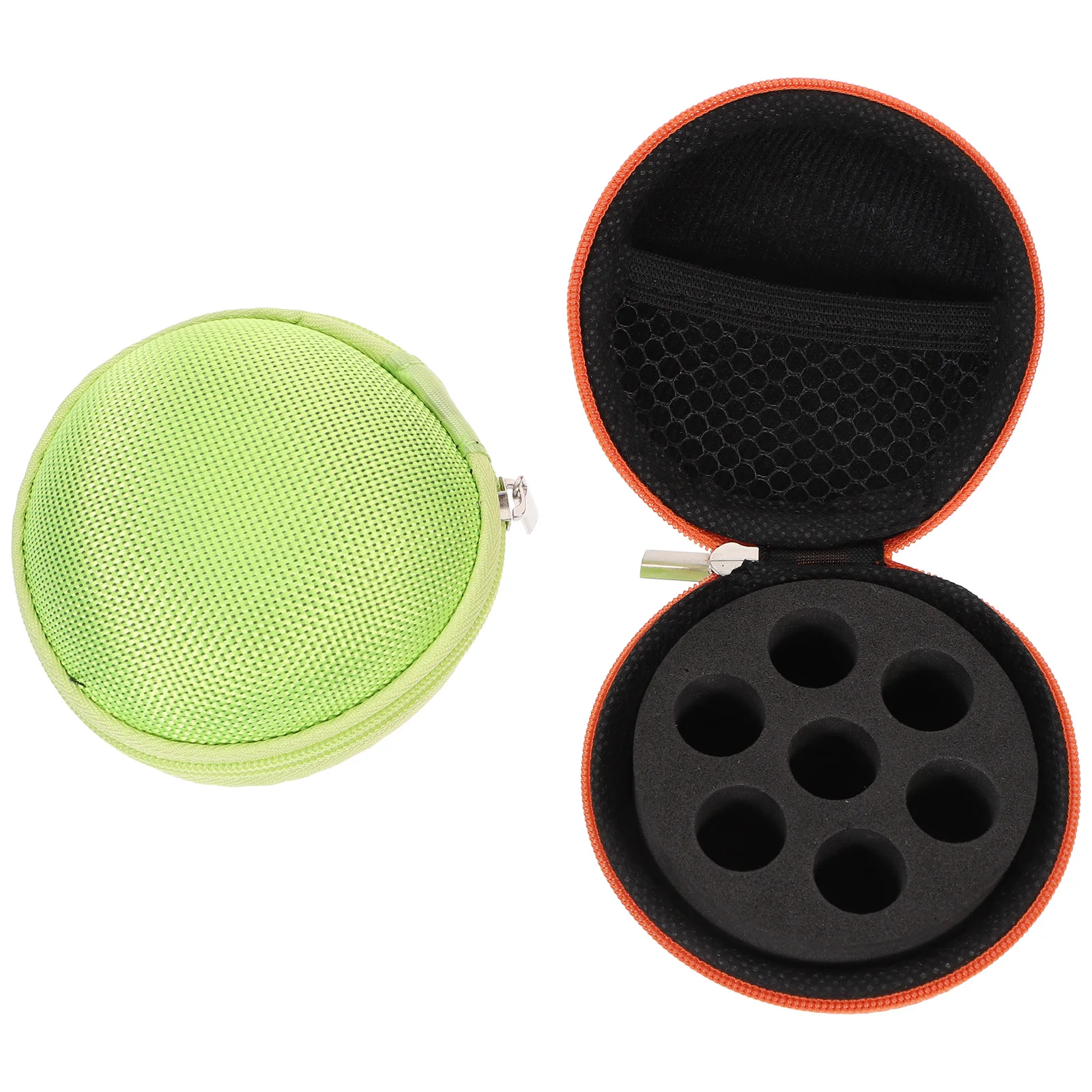 

2Pcs EssentialOilBottleStorageBag LargeCapacityRoundShape MiniHolder 7Piece1 2mlBottles ProtectiveCase