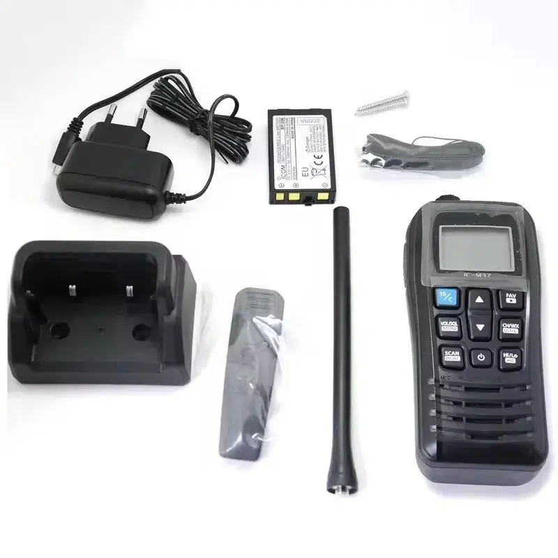 6W Floating Lightweight VHF Radio IC-M73 Marine Transceiver IPX8 Waterproof Walkie Talkie ICOM IC-M73 Portable Two Way Radio