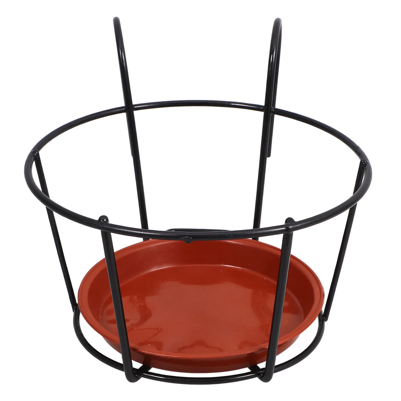 1 Set Of Hanging Type Flower Pot Rack Balcony Railing Flowerpot Holder Garden Supplies Outdoor Indoor Plant Storage Tray Iron