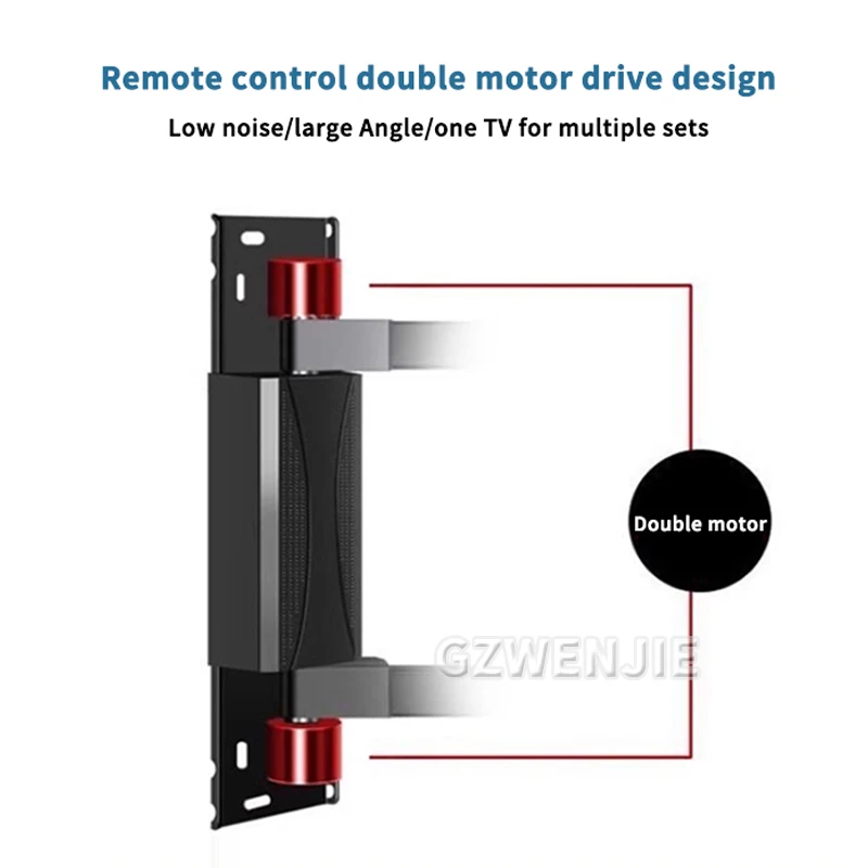 Adjustable Electric TV Mount Wall Mount Bracket Support 32"-75" LED/LCD TV Hold Up to 50kg VESA 100*100 Home Office Use TV Stand - Image 2