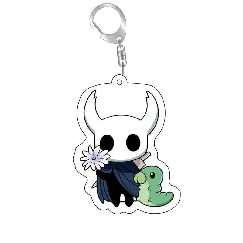 Anime Hollow Knight Game Cartoon Keychain Octopus Cartoon Figures Acrylic Pendant Key ring Bag Accessories Gift Wholesale