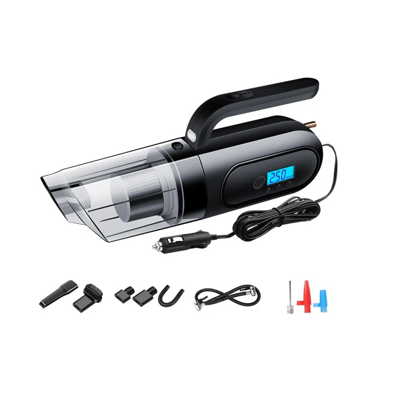 

4 In 1 250W 25000PA Handheld Vacuum Cleaner With LED Light Powerful Vacuum Cleaner Wet&Dry Use For Auto Car Home