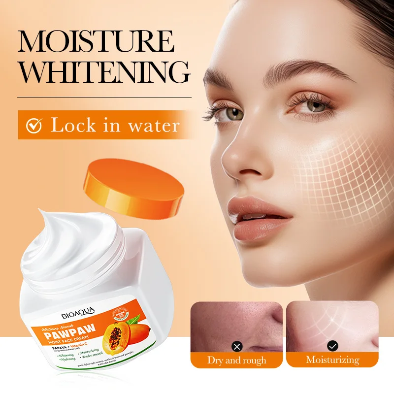 

Papaya Brightening Cream Dark Skin Remove Melasma Blemishes Freckle Cream Whitening Vitamin C Day Cream Improve Dull Lightening