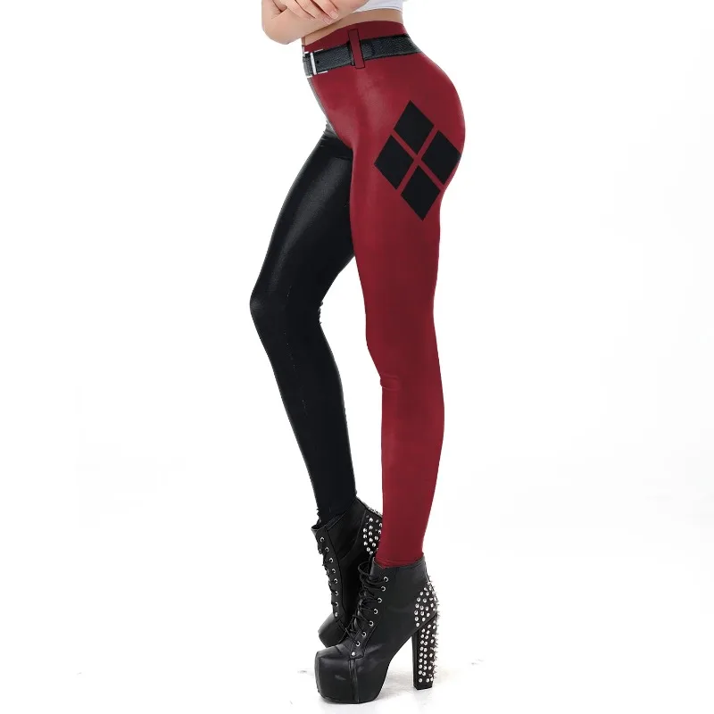 Leggings de cintura alta con estampado 3D para mujer, pantalones sexys para entrenamiento, Halloween, Fitness