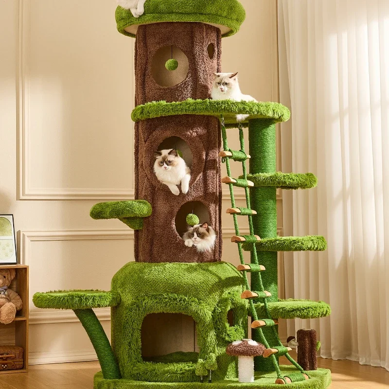 

Cat litter cat tree integrated Tongtian tree big cat household universal in all seasons