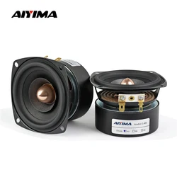 Aiyima 2pcs 3 inch 4 ohm 8 ohm 15w audio lautsprecher voll bereich sound lautsprecher hifi bullet dreifach midrange bass lautsprecher diy