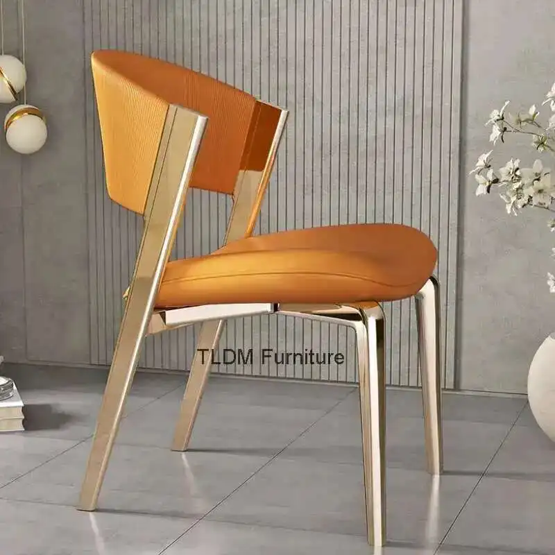 

Restaurant Modern Dining Chairs Back Support Designer Single Gold Modern Dining Chairs Lounge Nordic Cadeiras Patio Furniture