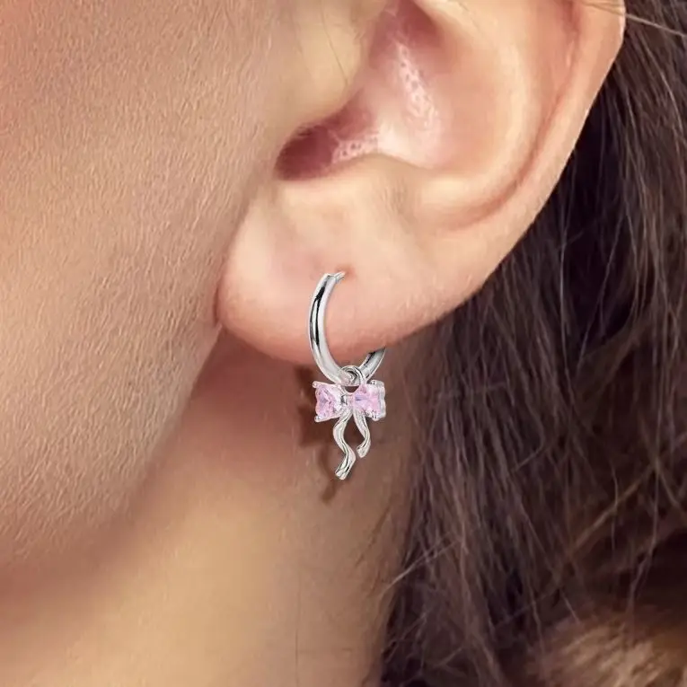 

Original Drop Earring 925 Silver Hoop Earring For Woman Pendientes Fashion Jewelry