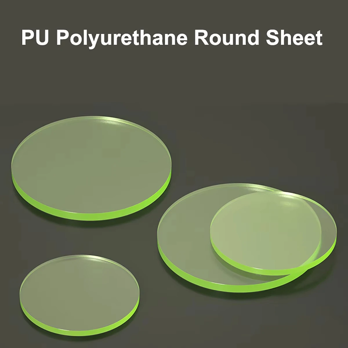 PU Gasket Polyurethane Round Sheet OD50-150mm Thick5-30mm Elastic Rubber Punching Pad Absorbing Abrasion Shock Round Sheet