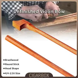 Brazilwood Arco Stick Fiddle Bow s Unfinished 4/4 3/4 1/2 1/4 1/8 1/10 1/16   Maker Luthier Blank DIY