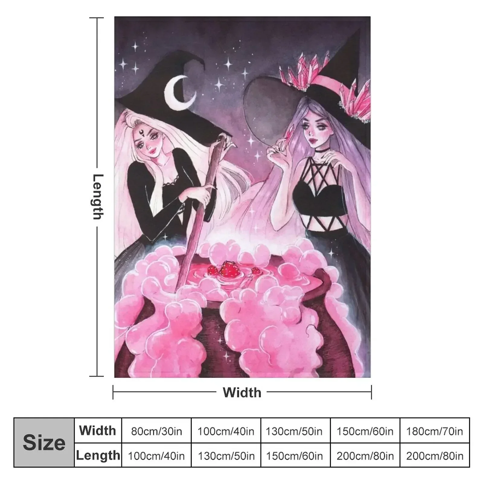Witching hour Throw Blanket couch cozy soft plush fuzzy picnic outdoor blanket