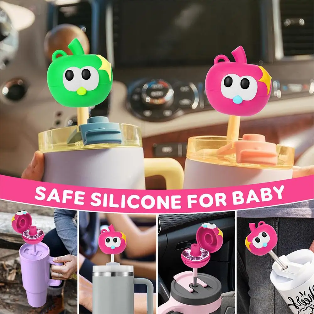 10 مللي متر غطاء من القش ل كوب ستانلي قابلة لإعادة الاستخدام سيليكون القش توبر متوافق مع 30 و 40 أوقية بهلوان الغبار واقية القش نصائح الأغطية