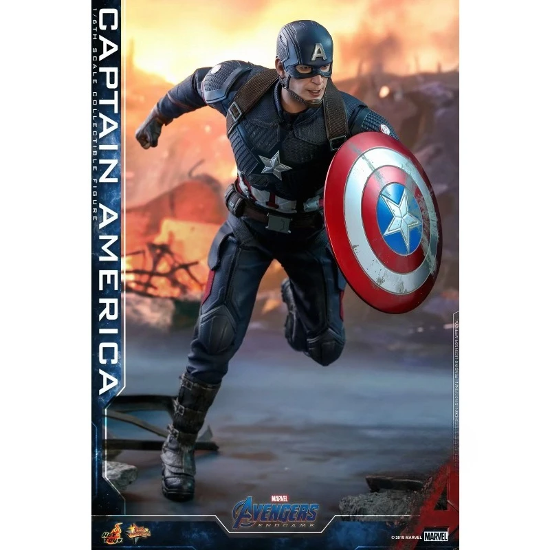 Original HT MARVEL AVENGERS ENDGAME MMS536 CAPTAIN AMERICA Action Figure Model Toys