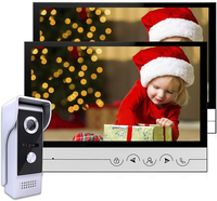 Wired Video Doorbell Intercom System 9 Inches Tuya HD Video Door Phone Kits with HD Camera Unlock, Monitoring for Villa House