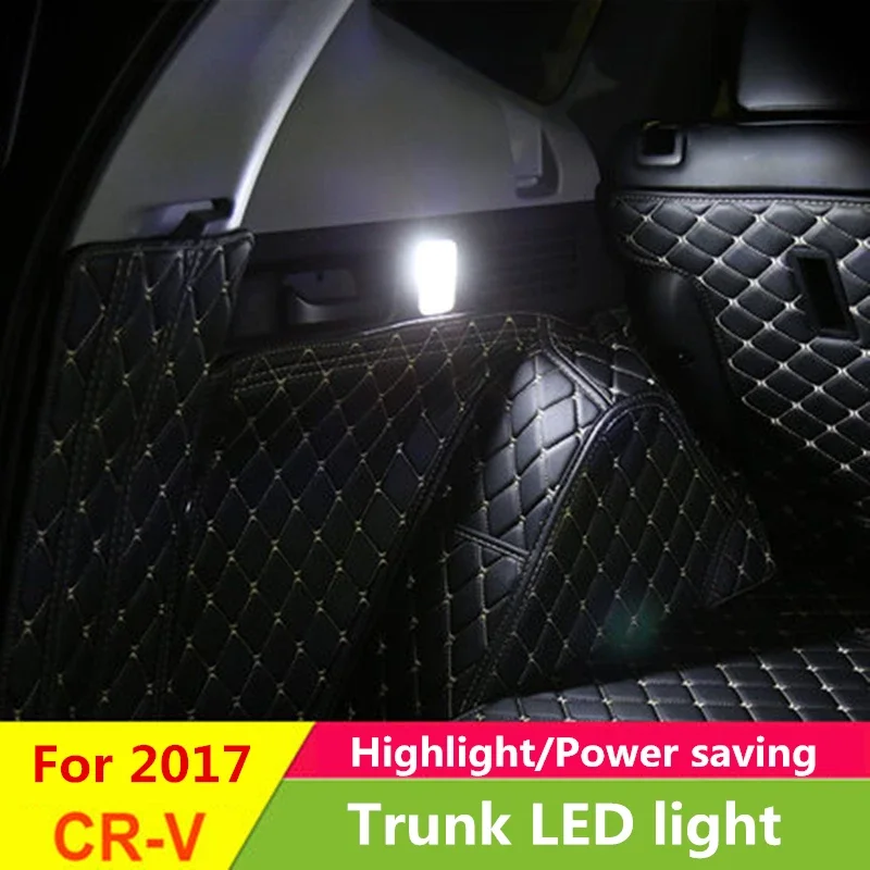 1 Pair For Honda CRV CR-V 5th 2017 2018 Trunk LED Light Highlight Replacement Wick Light Bulb Crystal Blue Interior Modification