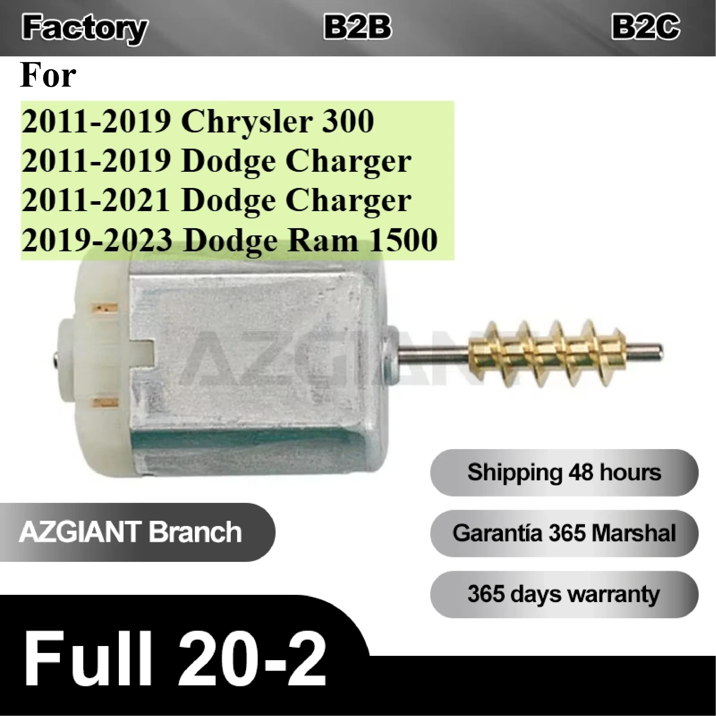 Micro Motor for Dodge Charger 11-19 Ram 1500 19-23 Chrysler 300 Chrysler 300 11-19Door Lock Latch Actuator Motor