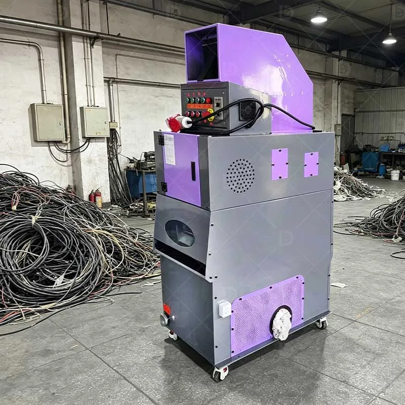Industrial Efficient Mini 200 / 300 / 400 / 500 Scrap Copper Wire Granulator 110V Tech Cable Separator Machine Static