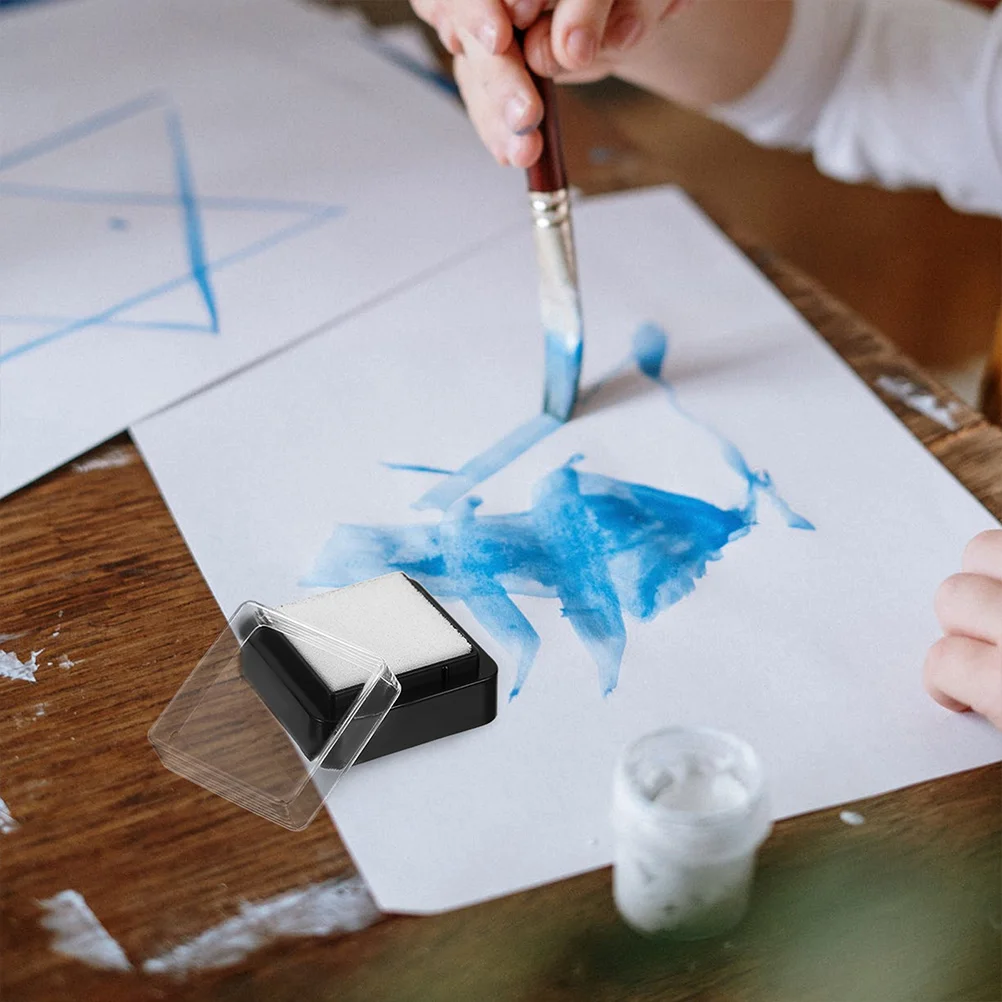 Almofada de tinta em branco para escritório, faça você mesmo, carimbo de impressão para sala de aula, artesanato, selos de tinta