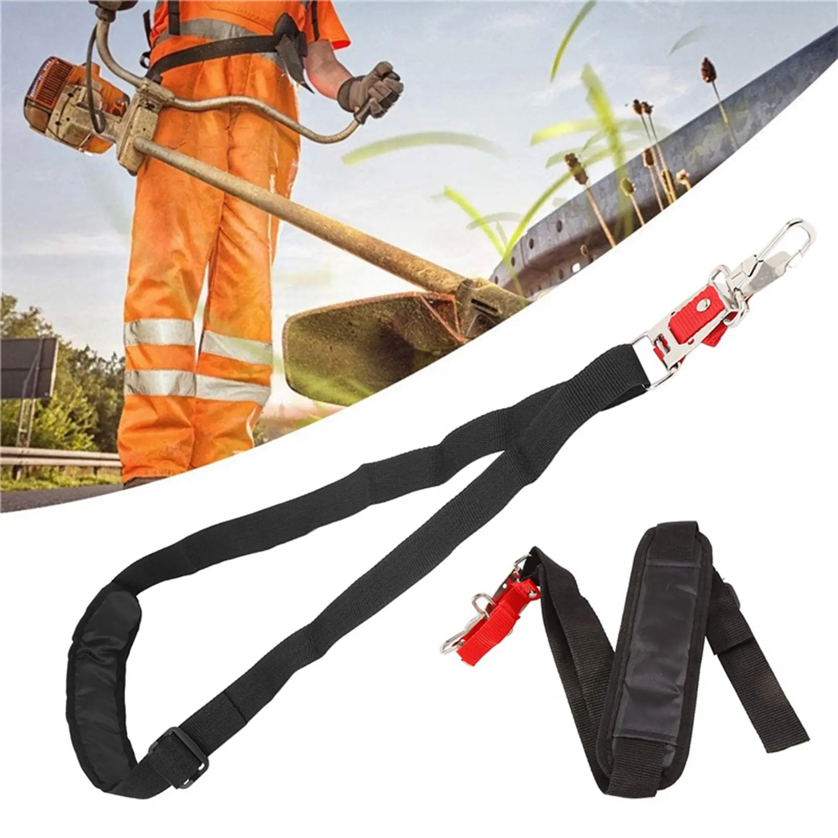 Universal Single Shoulder Padded Harness Strap For Brush Cutter Trimmer For Stihl