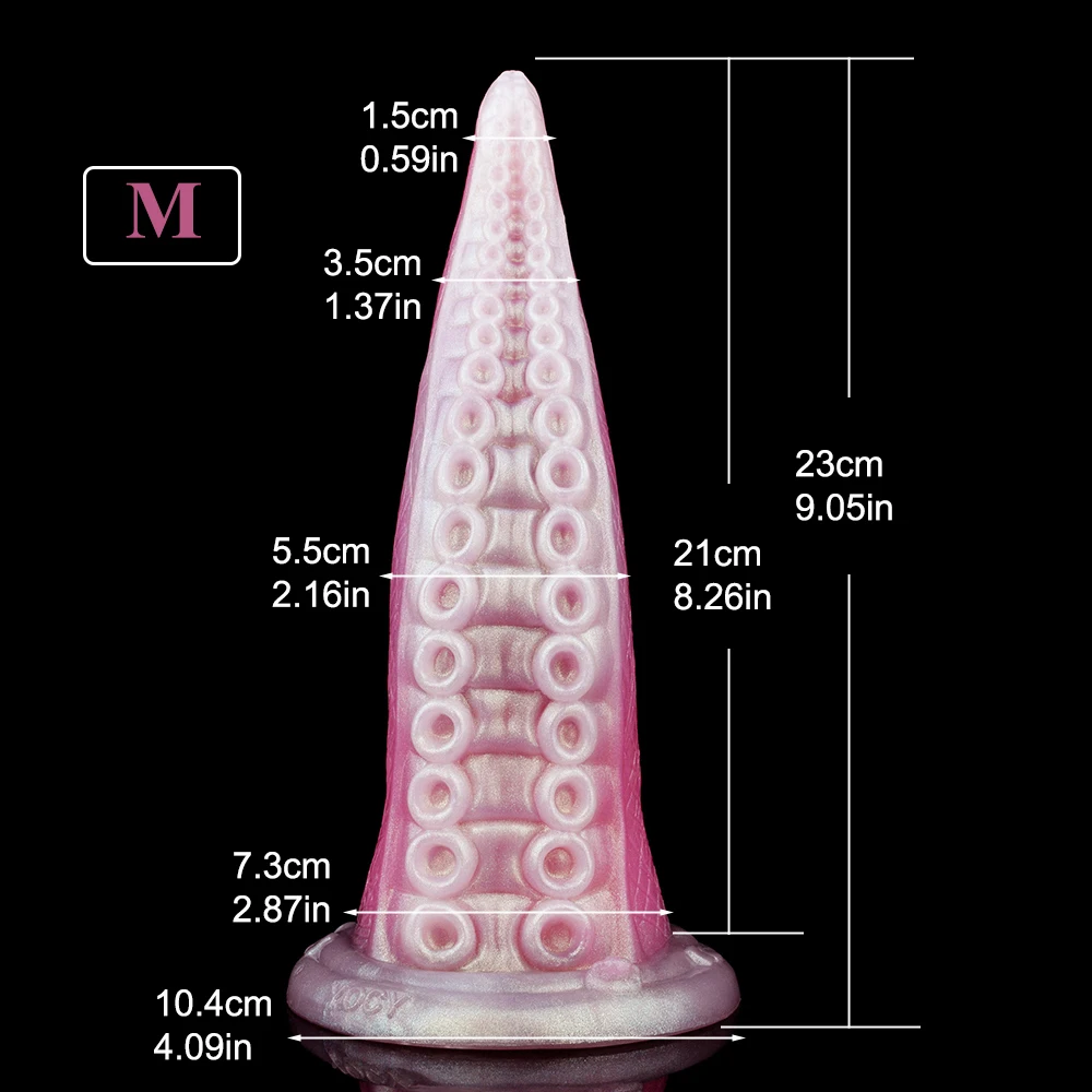 SMMQ لينة سيليكون اللامسة الشرج دسار مع شفط كأس S/M حجم الوحش القضيب للرجال النساء الاستمناء لعبة الكبار #3