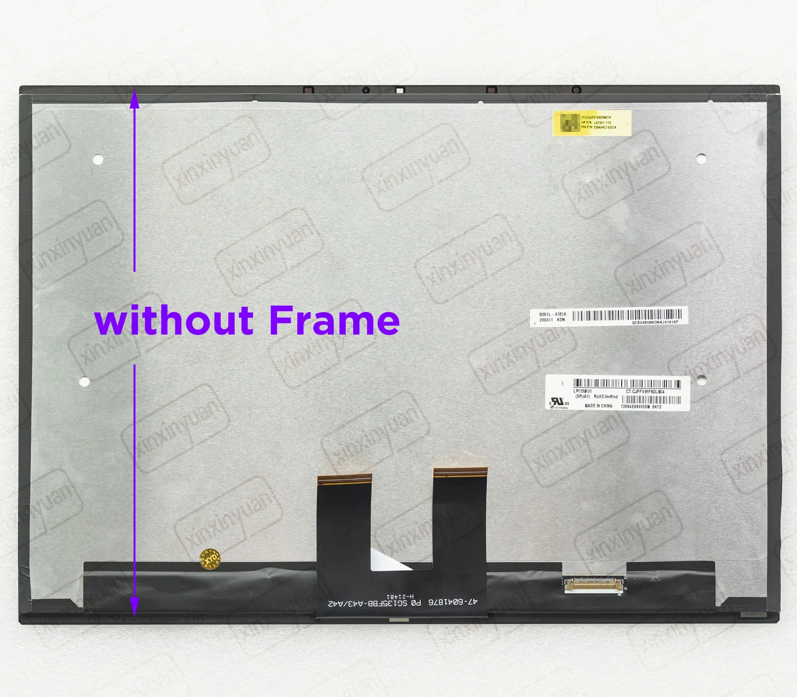 Imagem -03 - Lcd Touch Screen Assembléia para hp Spectre X360 14-ea 14t-ea Am-oled Painel de Exibição 14-ea0047nr Ea0054tu Ea1008ca M22157001 13.5