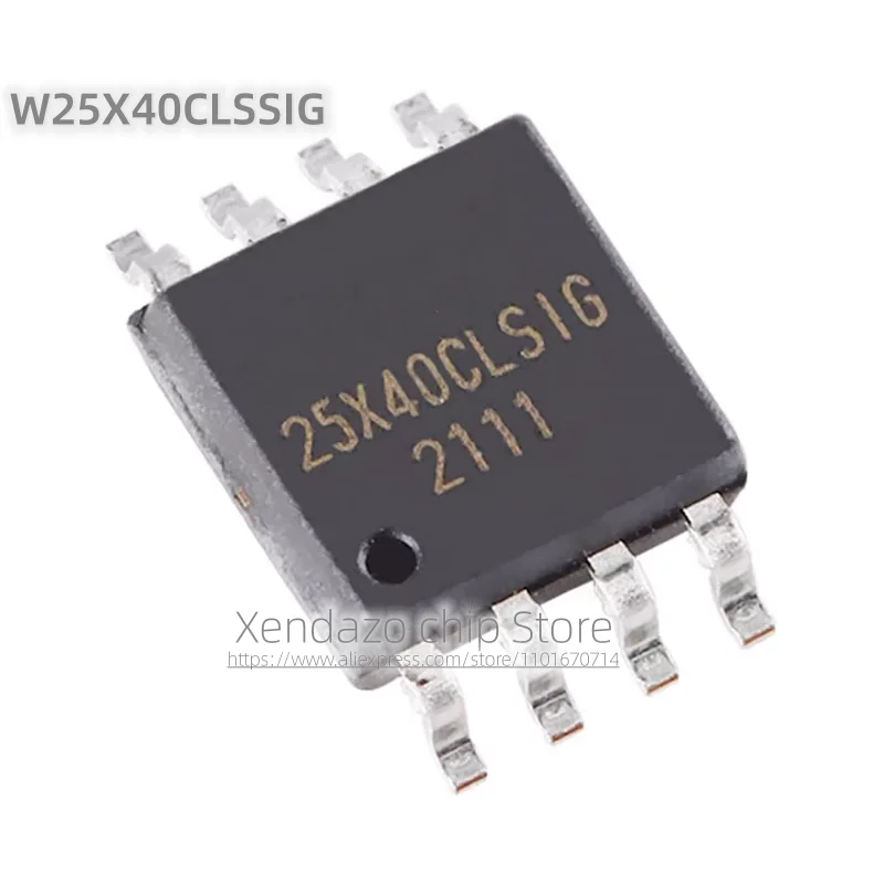 10pcs/lot W25X40CLSSIG 25X40CLSIG SOP-8 package Original genuine 2.5/3/3.3V 4M-bit Memory chip