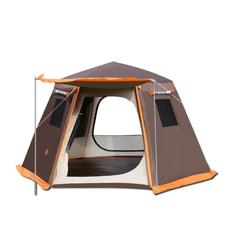 

Waterproof Pop Up tent camping 4-8 person family Room Cabin Tent Instant Setup with Sun Shade Automatic Aluminum Pole