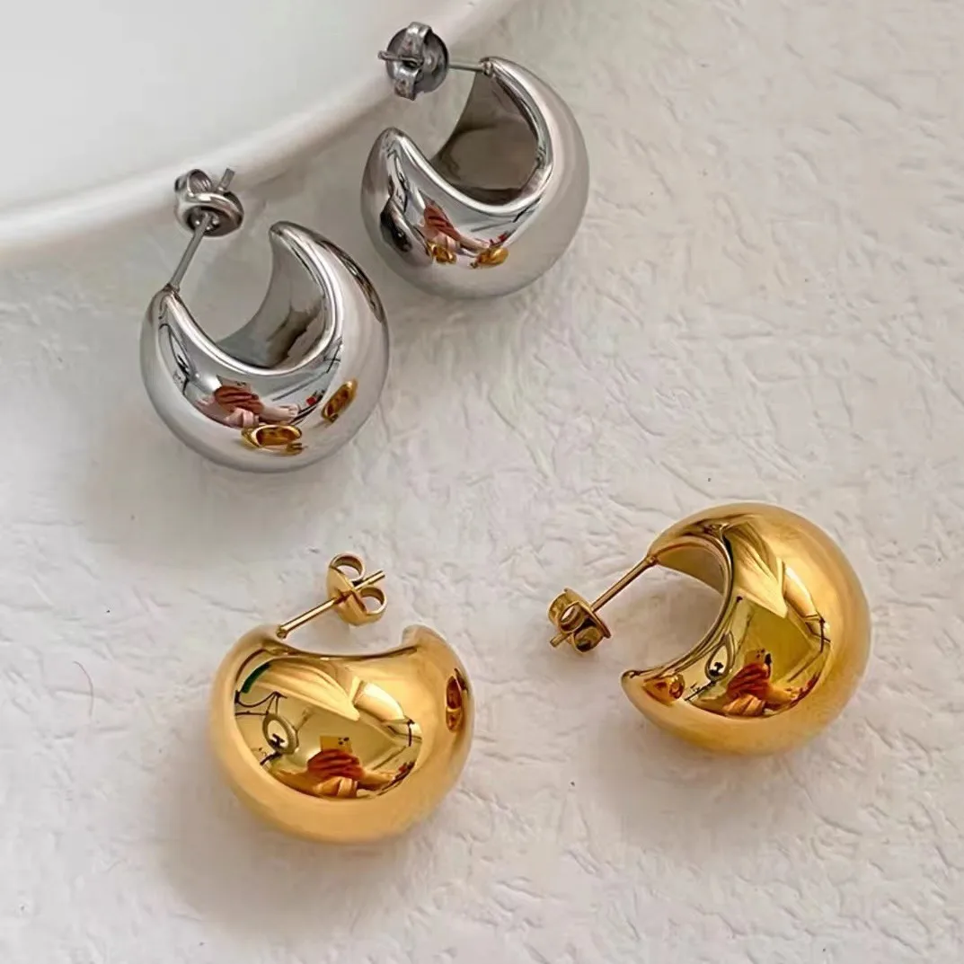 925 Silver Needle Korean Fashion Geometric Gold Color Earrings For Women Jewelry 2026 Trending New Exaggerated Women's Earrings
