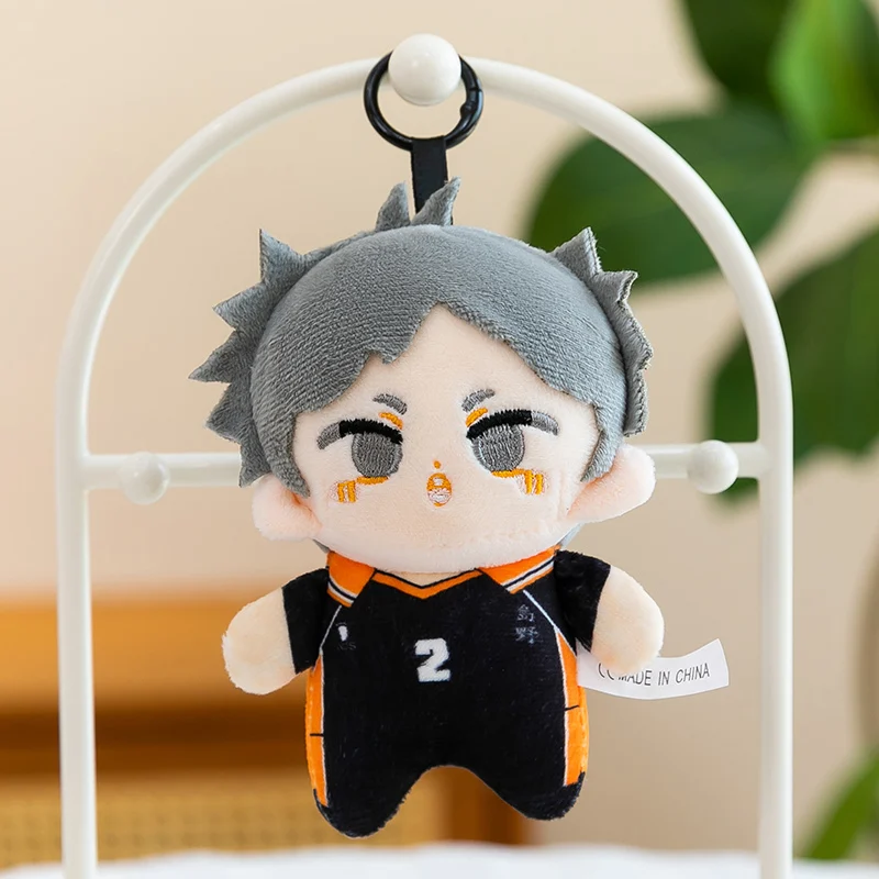 Haikyuu!! Anime Plüsch-Schlüsselanhänger Hinata Kageyama Oikawa Kuroo Nishinoya Puppe Taschenanhänger Sammlerstück Anhänger Rucksack Handtaschen-Deko – Detail 6