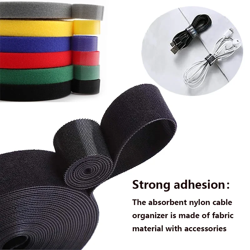 Long 5M Nylon Plant Ties Plant Bandage Hook Tie Adjustable Plant Support Reusable Fastener Tape Home Garden Accessories Reusable