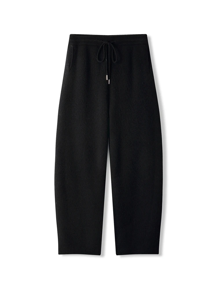 

Autumn Winter Men's Harem pants 100% Merino Wool Knitwear Thick Pantalones Hombre Casual Sweatpants Fashion Slim Fit Clothing