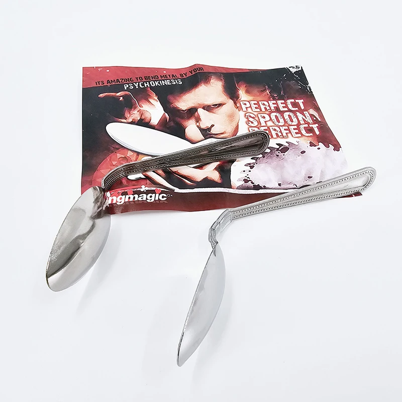 Bending Spoon Magic Tricks Funny Magic Toy Close Up Magic Show Joke Toy for Children Beginner
