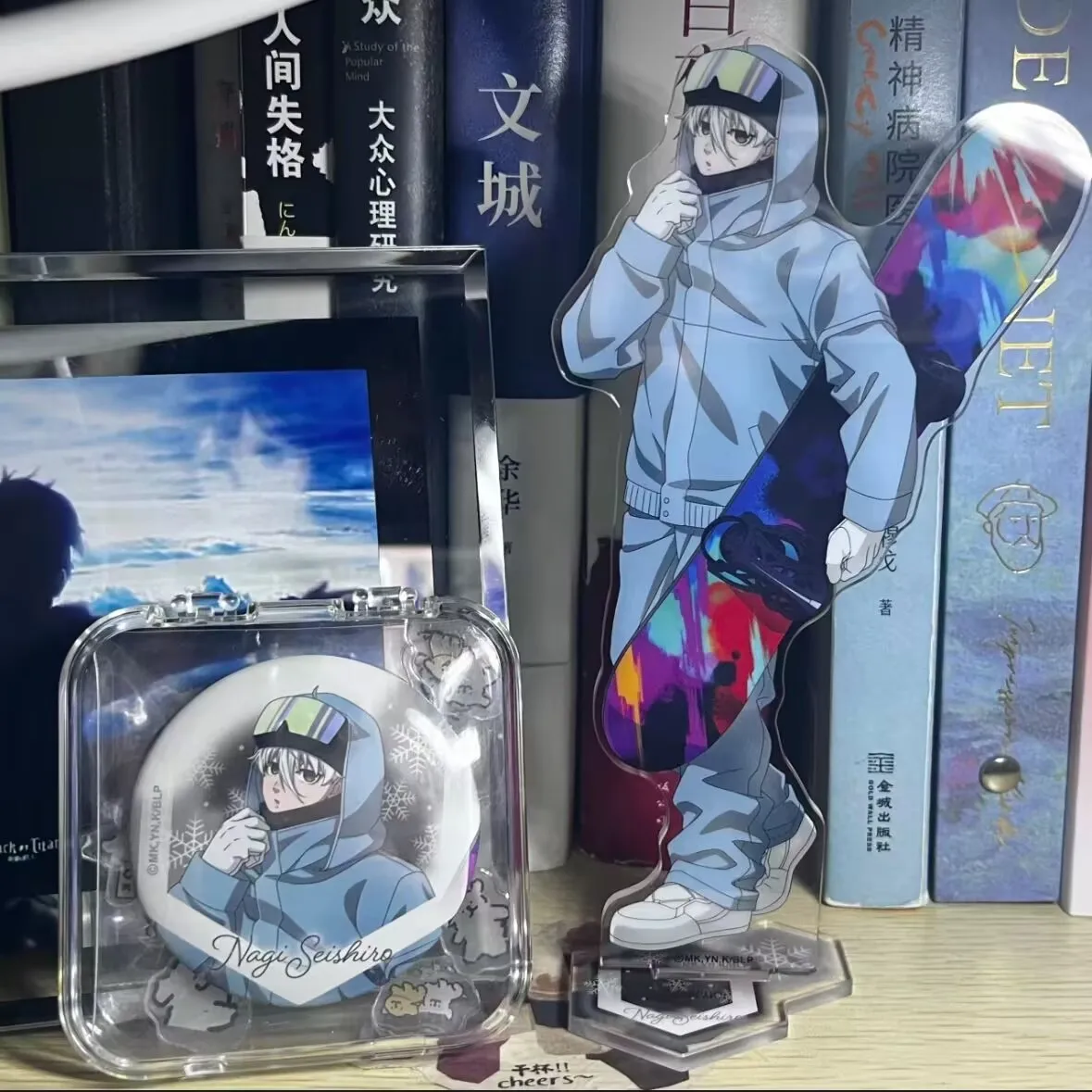 علامة قائمة لمقود التزلج "السجن الأزرق" "Seishiro، Reiyo Oyama" زخرفة شارة doujin مصنوعة من قبل Taniko