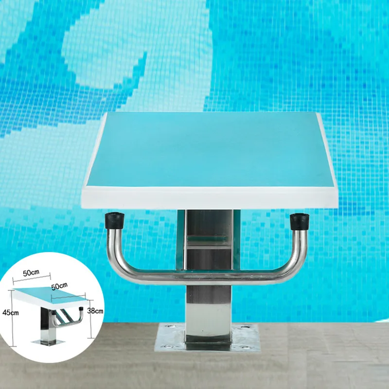 High Quality Swimming Pool Jump Platform Standard Square Fiberglass Anti-Corrosion Diving Starting Platform Model
