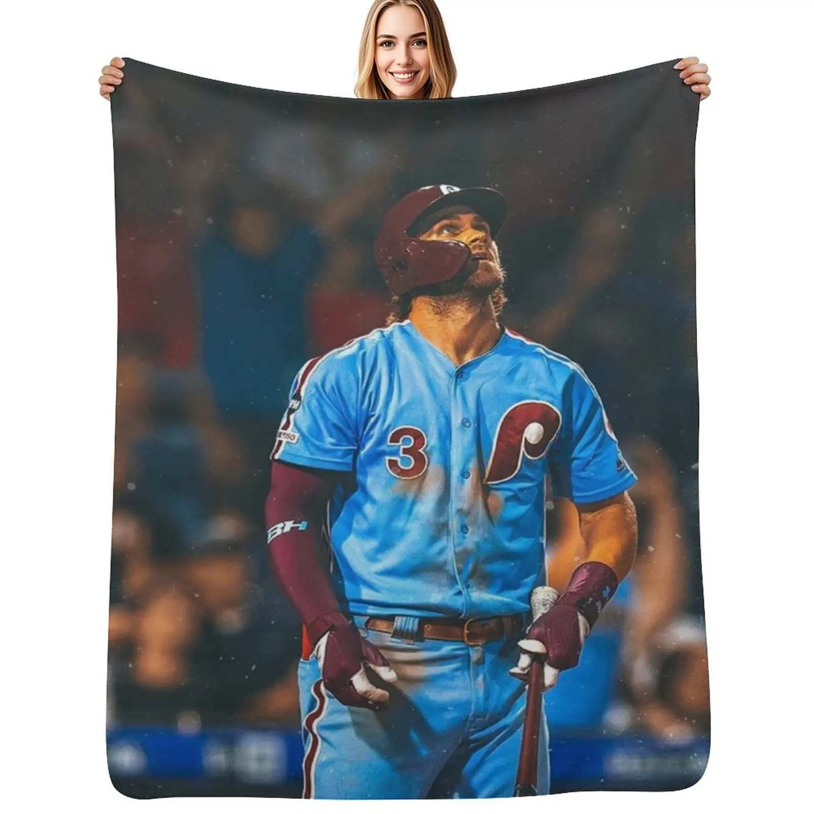 

Bryce Harper Throw Blanket Soft Home Decor Blanket for Couch Bedroom
