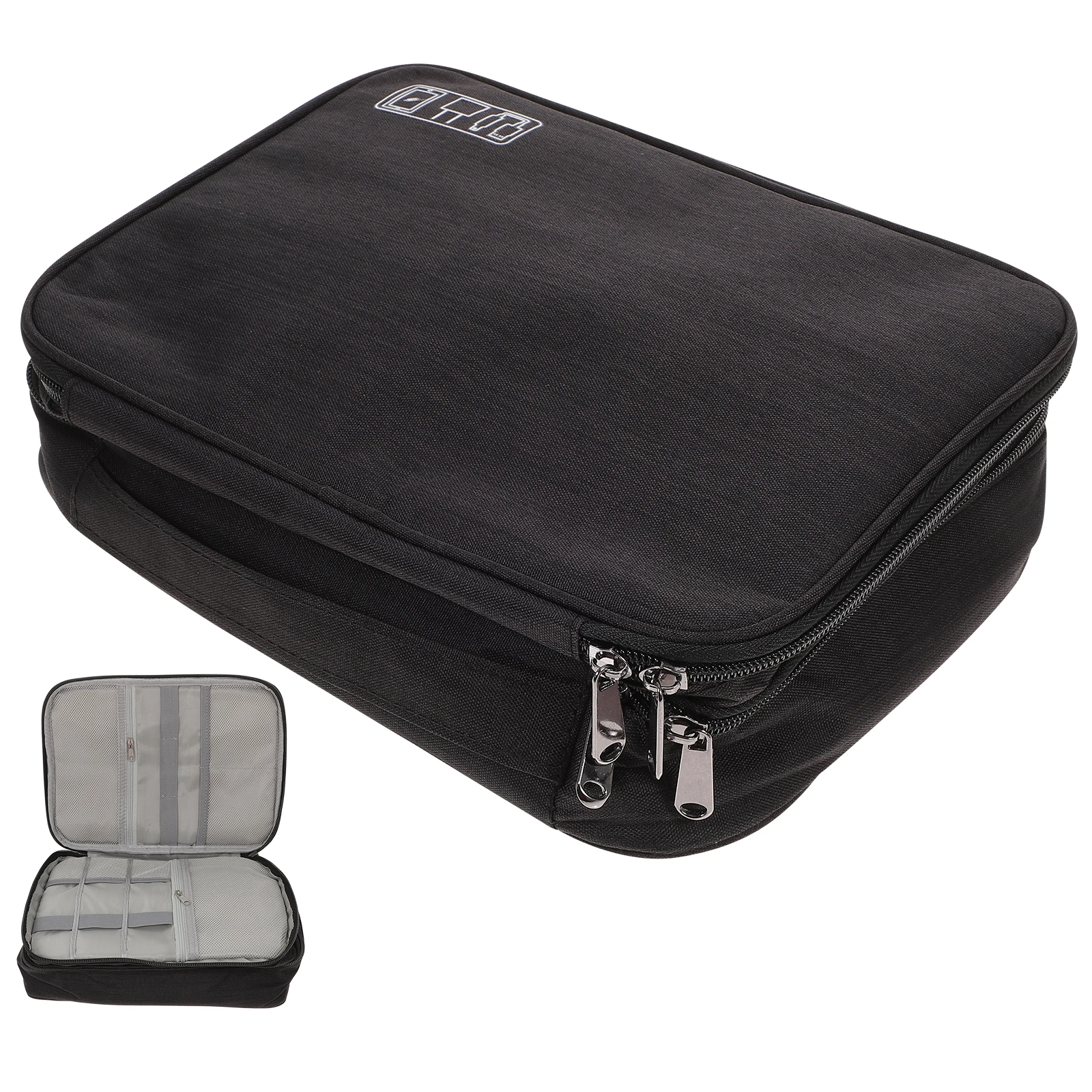 

Waterproof Digital Bag Sky-Blue Polyester Storage Pouch Sturdy Electronic Organizer Cord Accessories Travel Case Mesh
