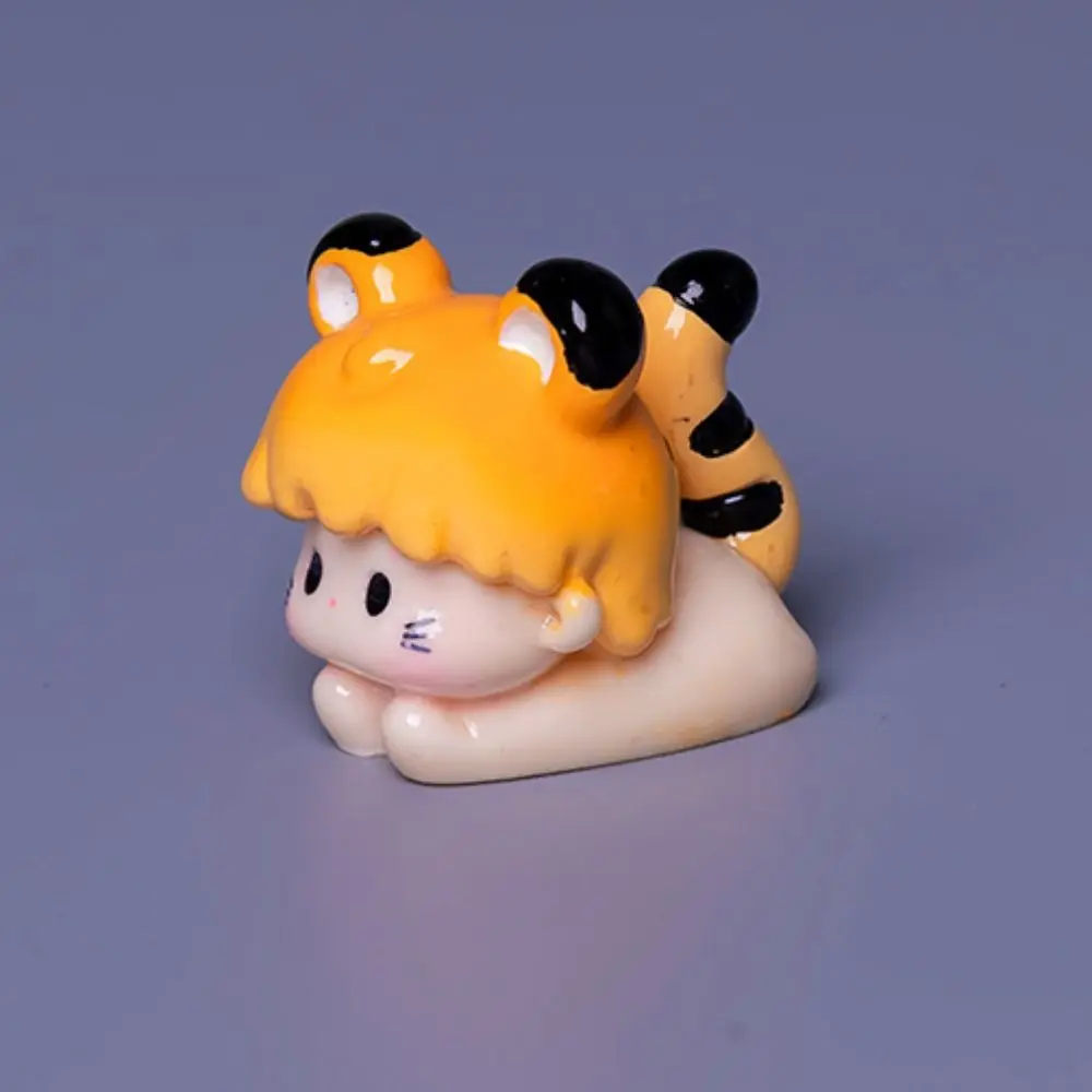 

DIY Craft Resin Animal Model Modern Design Miniature Miniature Animal Figurine Resin Material Cartoon Style Mini Animal Model